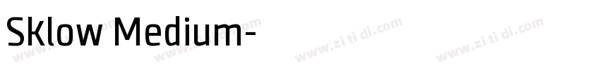 Sklow Medium字体转换